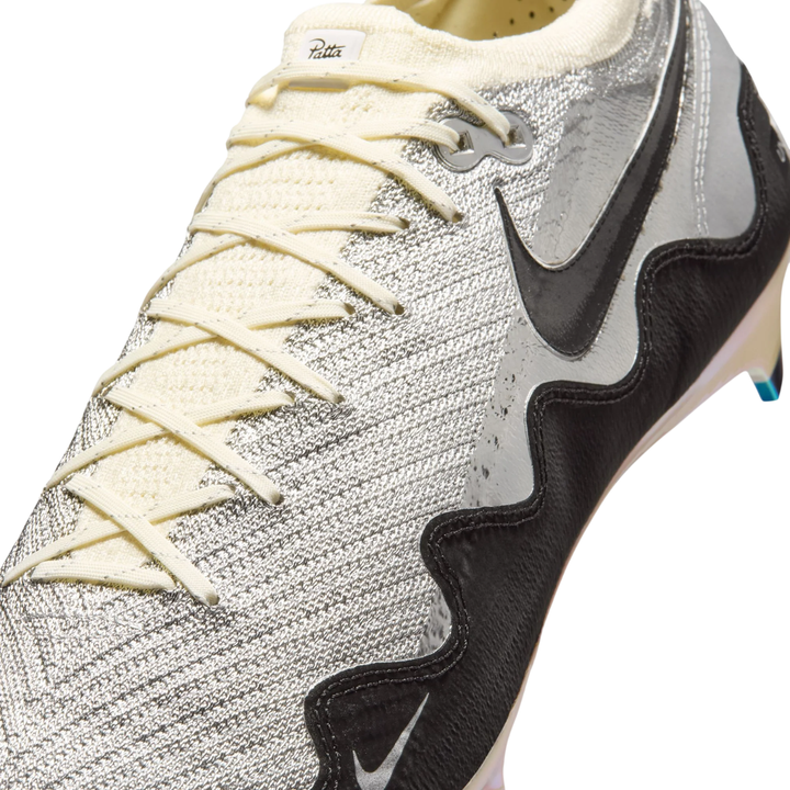 Zoom Vapor 16 Elite FG x Patta - Chrome/Black/White by Nike at NUMBER 10 - Buy Now!