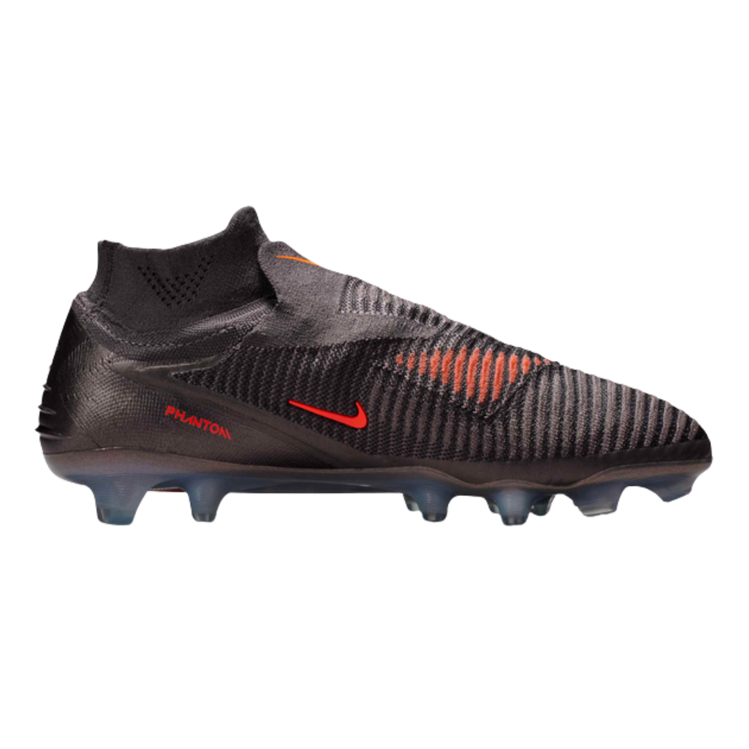 Phantom 6 High Elite FG LV8 - Medium Ash/Black/Gold Amber by Nike at NUMBER 10 - Buy Now!