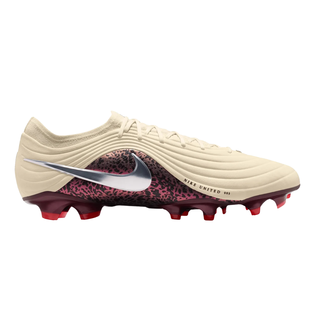 Tiempo Maestro Elite FG NU 3 - Fossil/Burgundy Crush/Metallic Silver by Nike at NUMBER 10 - Buy Now!