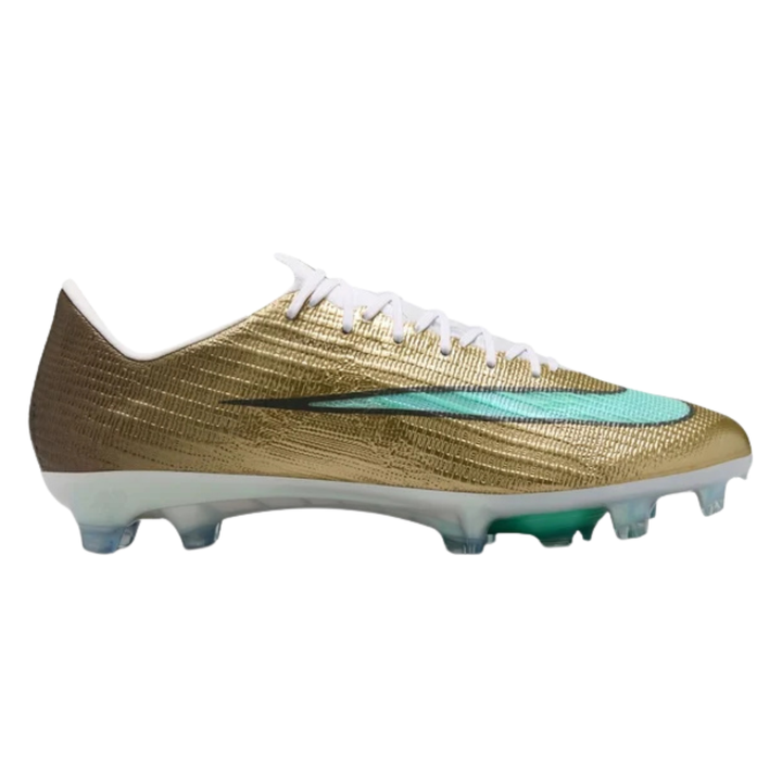 Superfly 11 Elite FG 'Mbappe' -  Metallic Gold/Green Glow