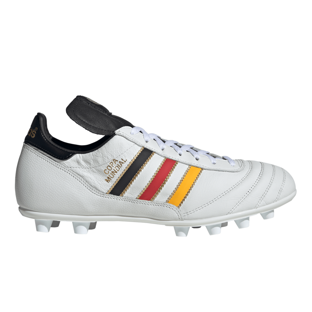 Copa Mundial FG (Germany) - Footwear White / Core Black / Gold Metallic by adidas at NUMBER 10 - Buy Now!