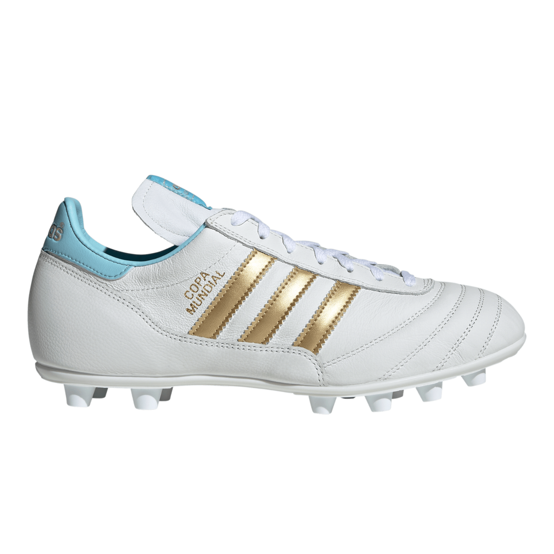 Copa Mundial FG (Argentina) - Footwear White /Ice Blue / Gold Metallic by adidas at NUMBER 10 - Buy Now!