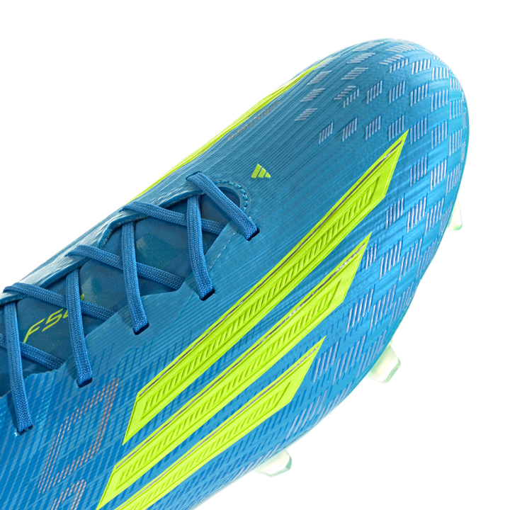 F50 Elite FG - Lucid Ray Blue / Team Solar Yellow / Lucid Aquamarine by adidas at NUMBER 10 - Buy Now!
