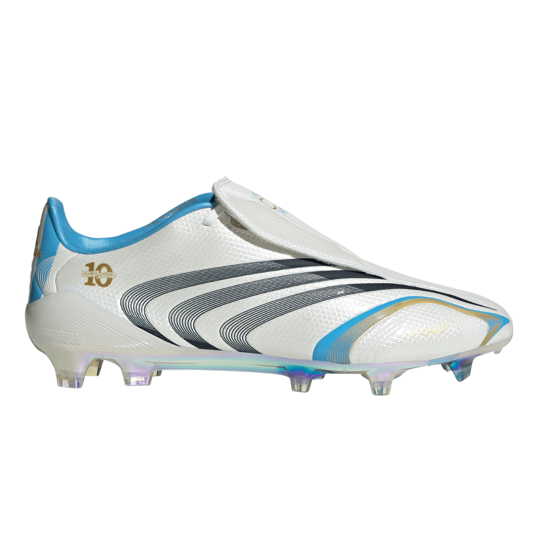 F50 Elite FG Tunit Messi - Core White/Night Navy/Gold Metallic by adidas at NUMBER 10 - Buy Now!