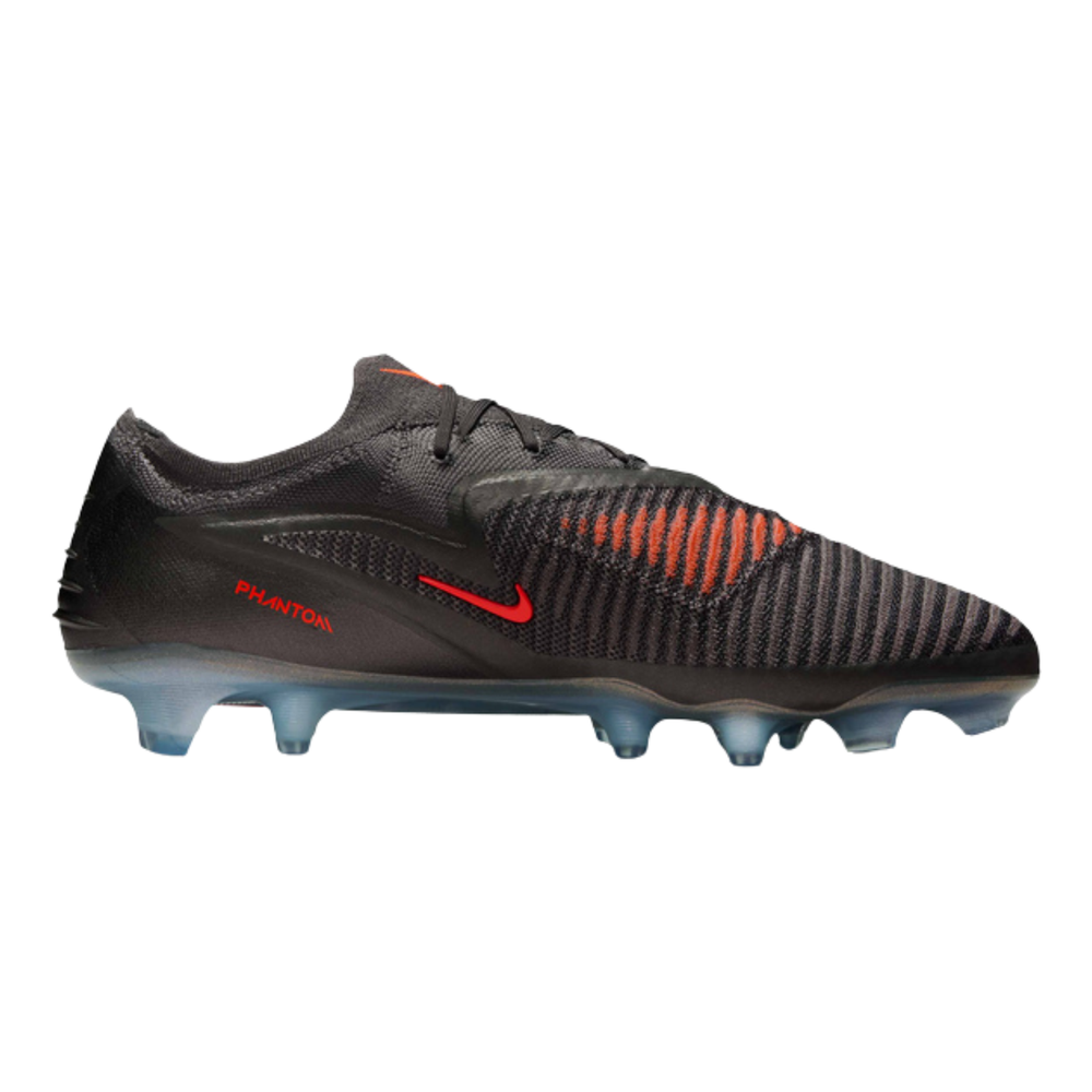 Phantom 6 Low Elite FG LV8 - Medium Ash/Black/Gold Amber by Nike at NUMBER 10 - Buy Now!