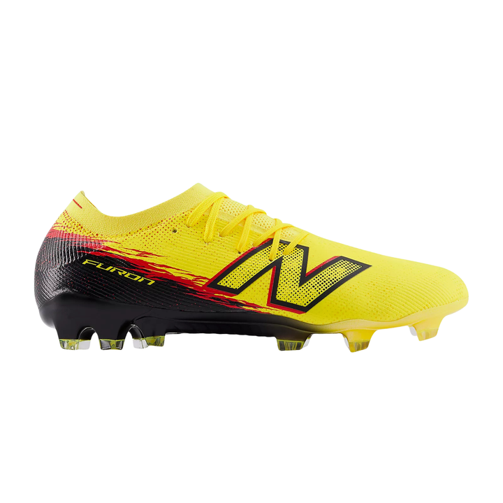 Furon Elite V8 FG - Punch Yellow/Black 100/Firecracker by New Balance at NUMBER 10 - Buy Now!