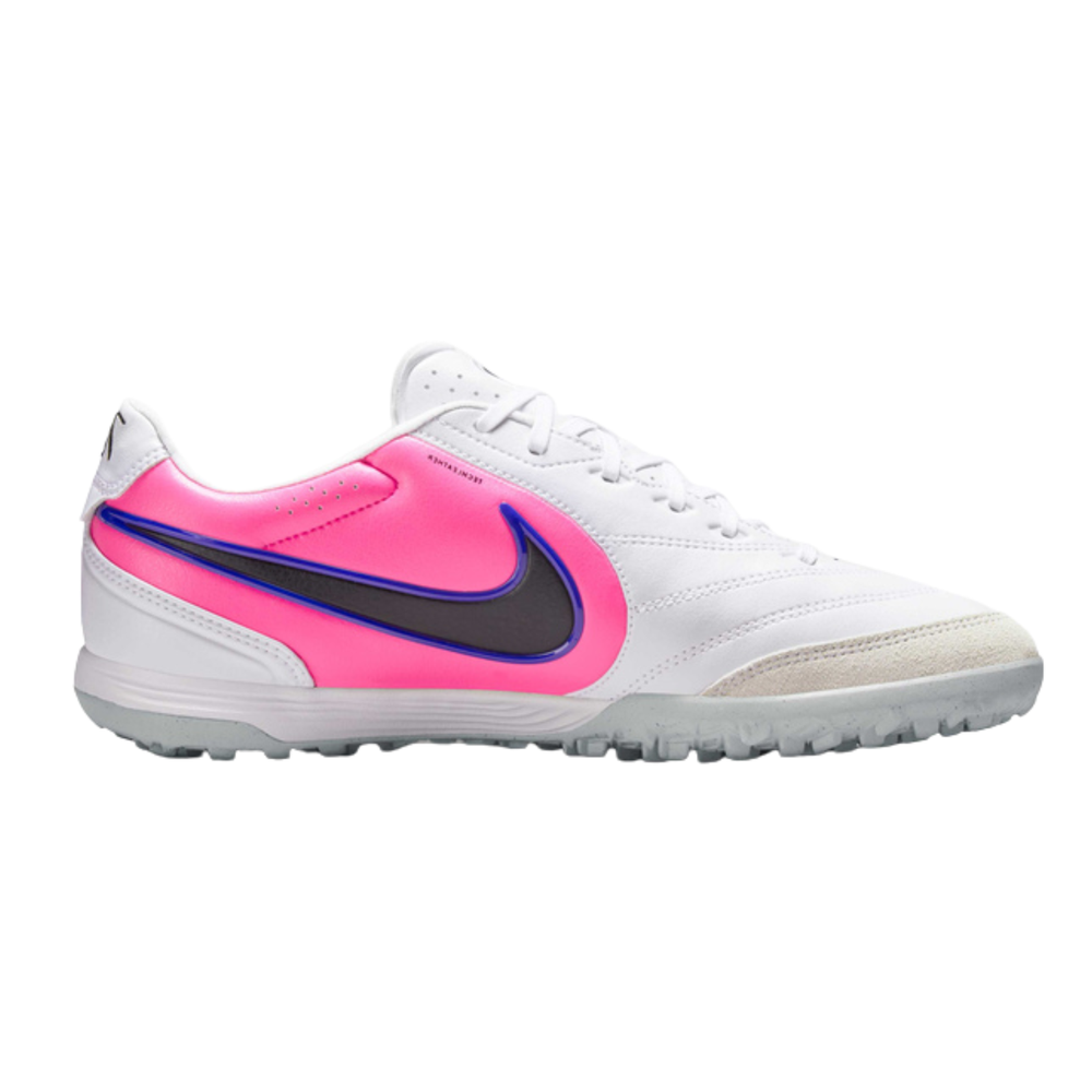 Tiempo Ligera Pro TF - White/Racer Blue/Pink Blast/Black by Nike at NUMBER 10 - Buy Now!