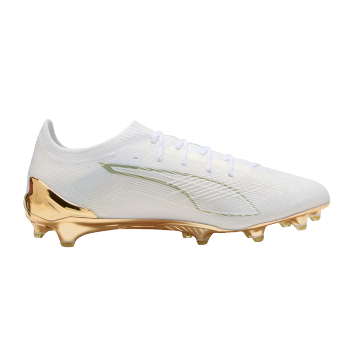 Ultra 6 Ultimate FG - PUMA White/Metallic Gold/PUMA Black by Puma at NUMBER 10 - Buy Now!