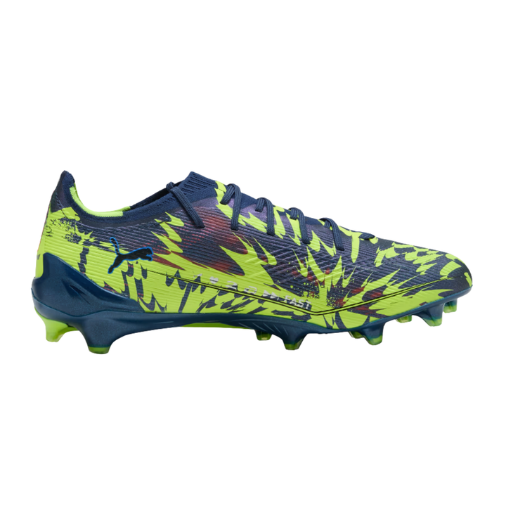 Ultra 6 Ultimate FG 'Dare To' - Persian Blue/PUMA Aged Silver/PUMA Black/Lime Squeeze by Puma at NUMBER 10 - Buy Now!