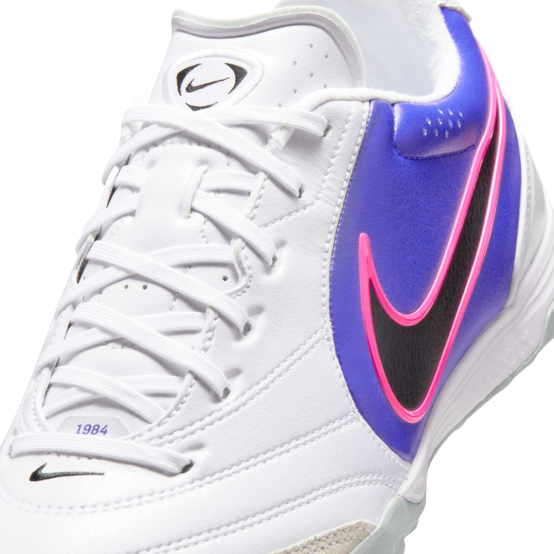 Tiempo Ligera Pro TF - White/Racer Blue/Pink Blast/Black by Nike at NUMBER 10 - Buy Now!