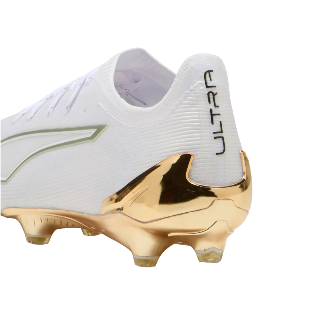Ultra 6 Ultimate FG - PUMA White/Metallic Gold/PUMA Black by Puma at NUMBER 10 - Buy Now!