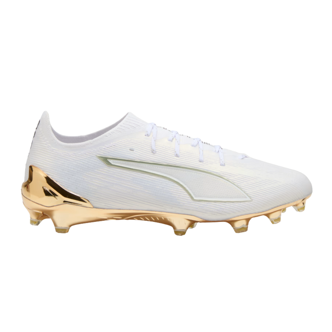 Ultra 6 Ultimate FG - PUMA White/Metallic Gold/PUMA Black by Puma at NUMBER 10 - Buy Now!