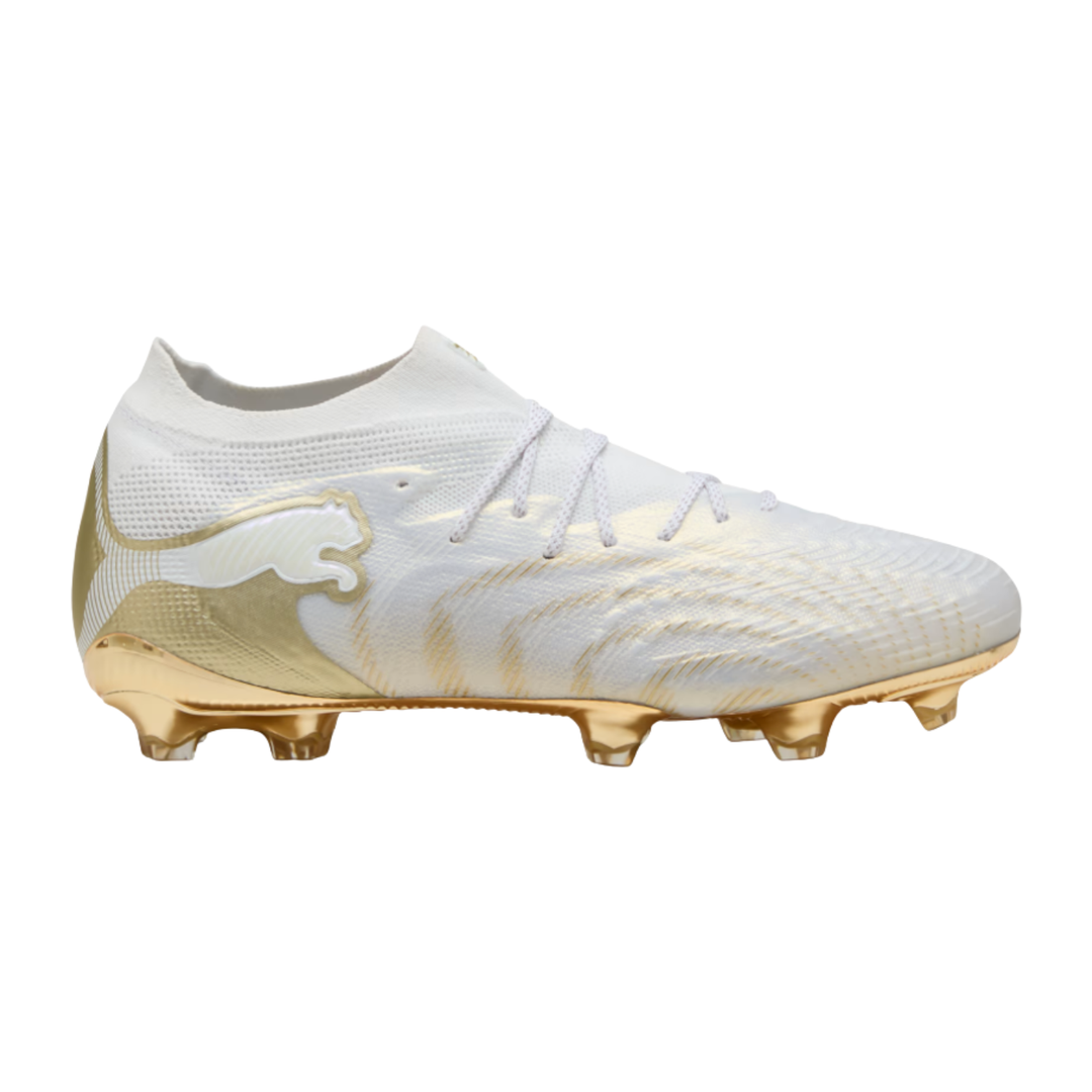 Future 9 Ultimate FG - PUMA White/Metallic Gold/PUMA Black by Puma at NUMBER 10 - Buy Now!