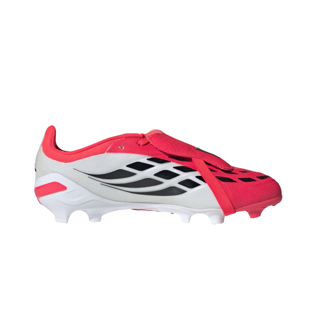 Kids Predator Elite FT FG - Lucid Red/Core Black/Footwear White by adidas at NUMBER 10 - Buy Now!