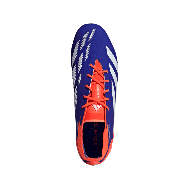 Predator Elite FG - Lucid Blue/White/Solar Red - adidas - NUMBER 10