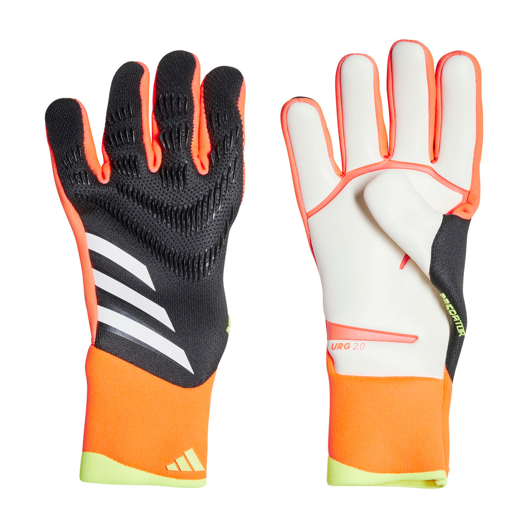 Predator GL Pro Gloves - Black/Solar Red/Yellow - adidas - NUMBER 10