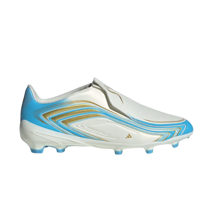 Kids F50 Messi League LL FG - Ivory / Semi Blue Burst / Icey Blue