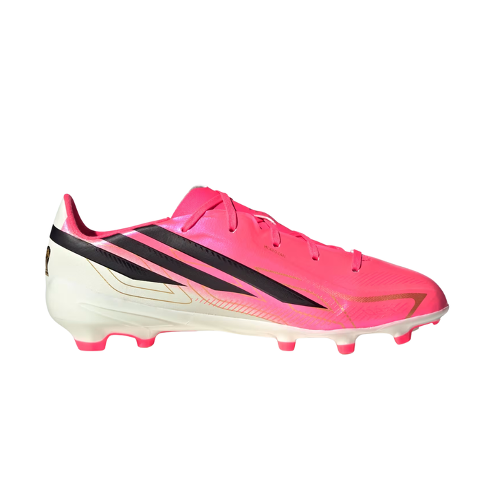 Kids F50 Hyperfast League FG - Solar Turbo / Core Black / Gold Metallic