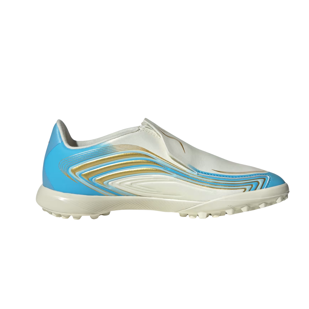Kids F50 Messi League LL TF - Ivory / Semi Blue Burst / Icey Blue