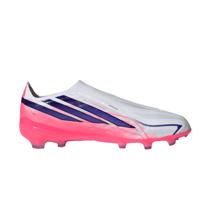 Kids F50 Hyperfast LL Elite FG - Footwear White/Solar Purple/Solar Turbo