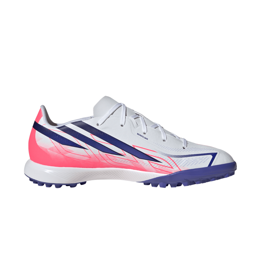 Kids F50 Hyperfast League TF- Footwear White/Solar Purple/Solar Turbo