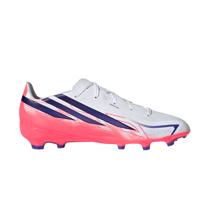 Kids F50 Hyperfast League FG- Footwear White/Solar Purple/Solar Turbo