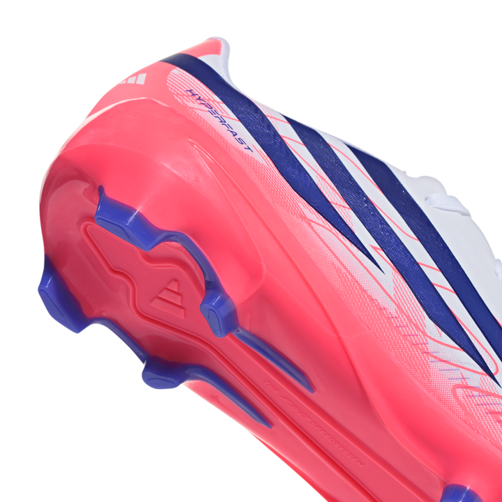 Kids F50 Hyperfast League FG- Footwear White/Solar Purple/Solar Turbo