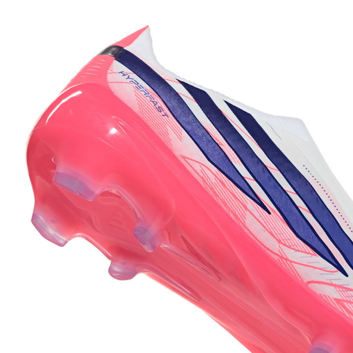 Kids F50 Hyperfast LL Elite FG - Footwear White/Solar Purple/Solar Turbo