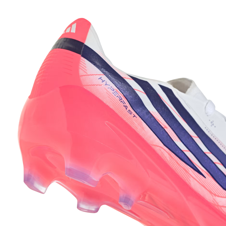 Kids F50 Hyperfast Elite FG - Footwear White/Solar Purple/Solar Turbo