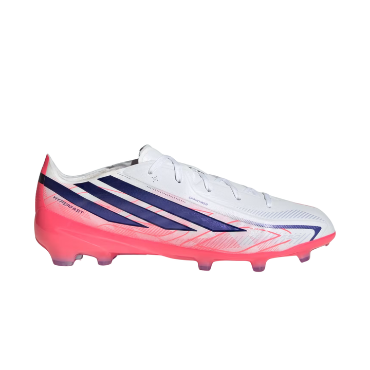 Kids F50 Hyperfast Elite FG - Footwear White/Solar Purple/Solar Turbo