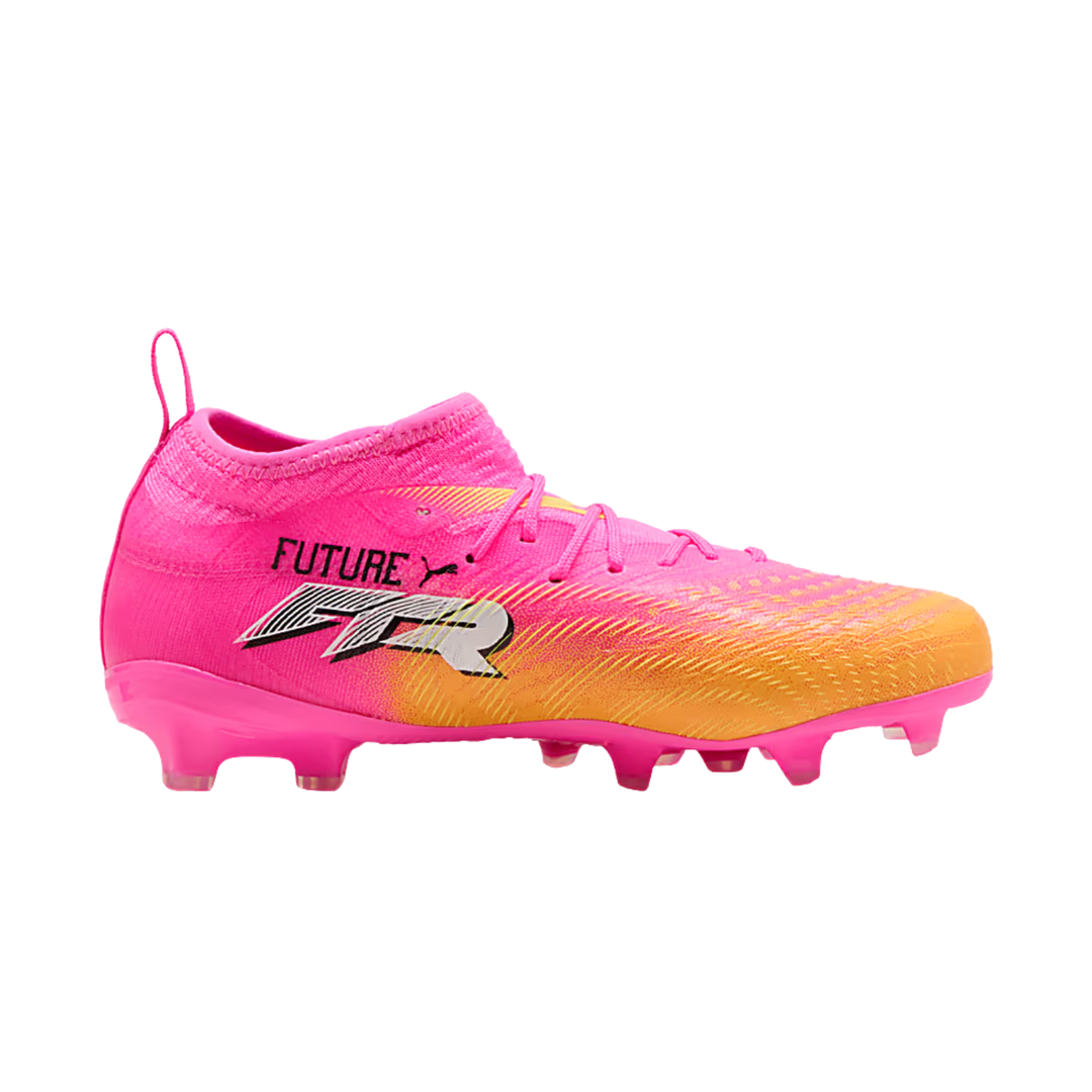 Kids Future 9 Match FG/AG - Poison Pink / Sun Stream / Bright Aqua / PUMA White