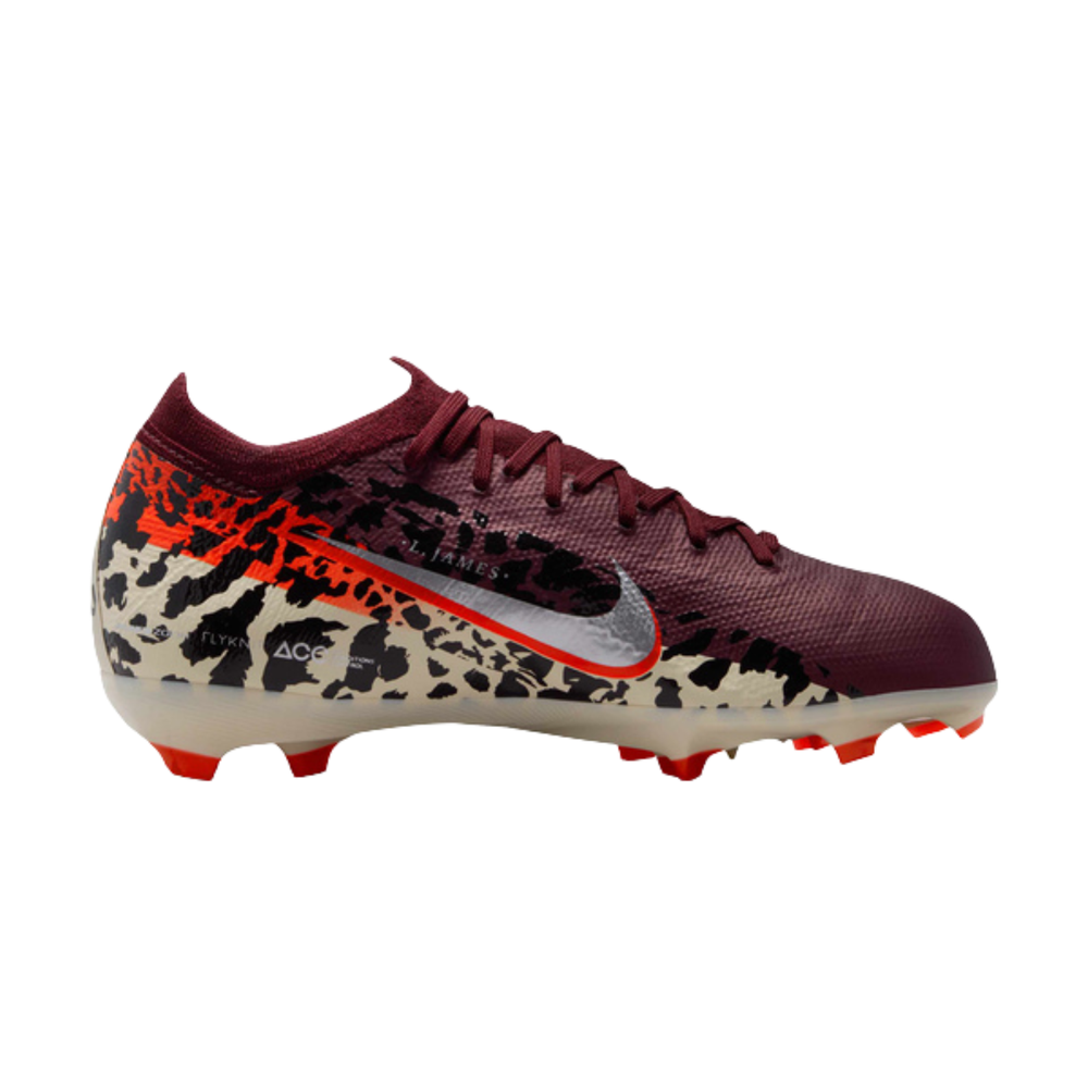 Jr Zoom Vapor 16 Pro FG NU 3 - Burgundy Crush/University Red/Fossil/Metallic Silver by Nike at NUMBER 10 - Buy Now!