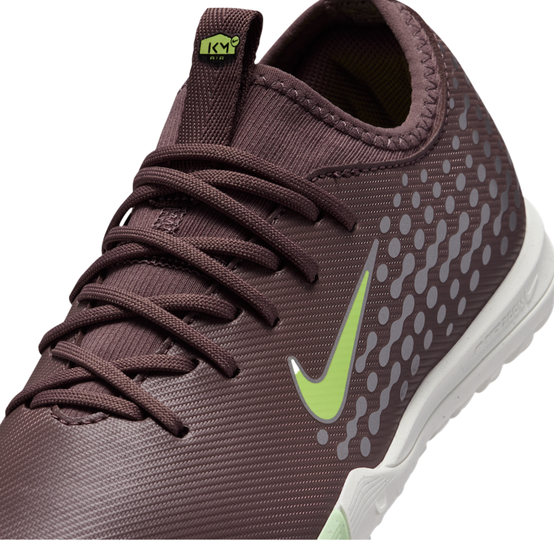 Jr Zoom Vapor 16 Academy TF KM - Plum Eclipse/Metallic Silver by Nike at NUMBER 10 - Buy Now!