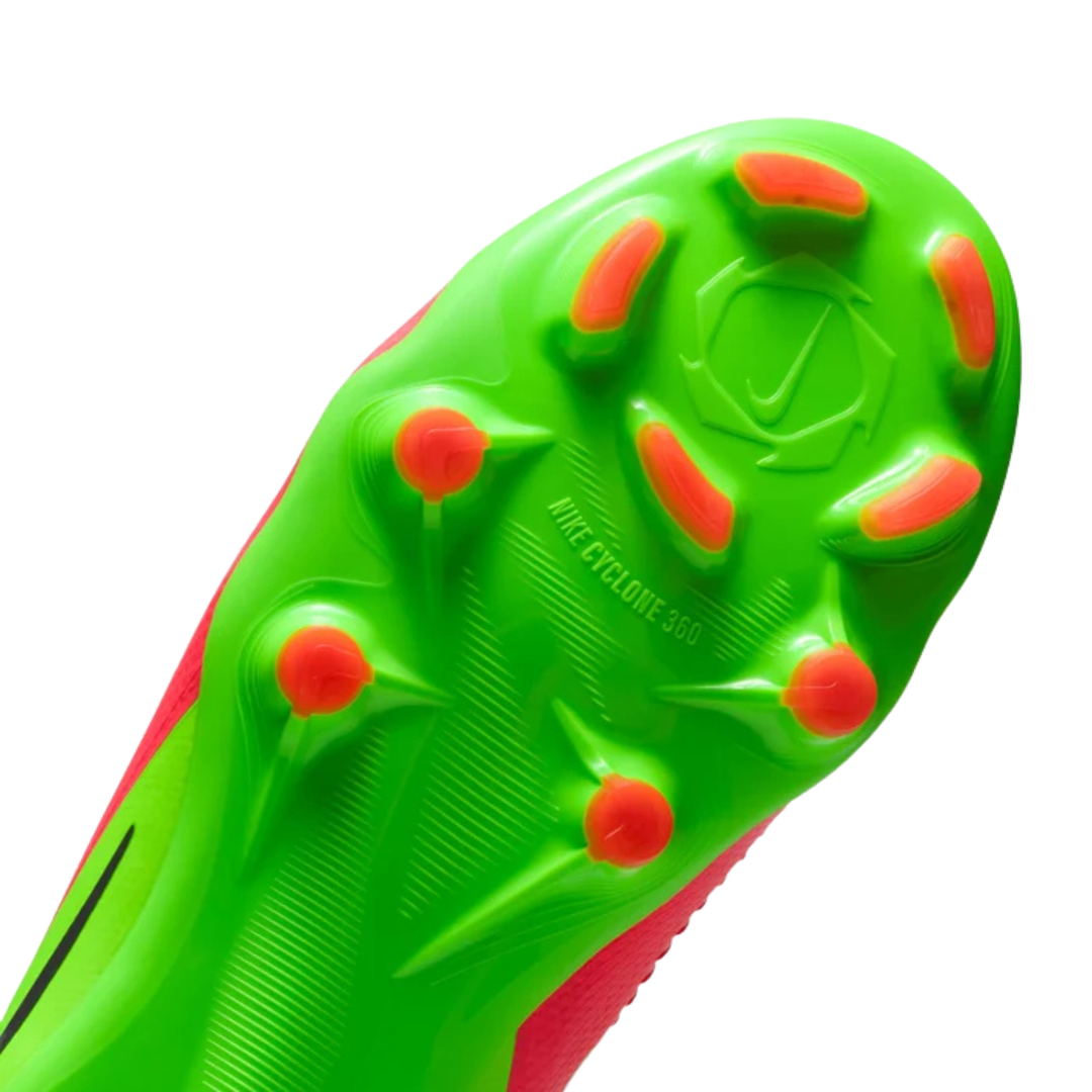 Jr Phantom Low Pro FG/MG ‘EH’ - Hot Punch/Green Strike/Black by Nike at NUMBER 10 - Buy Now!