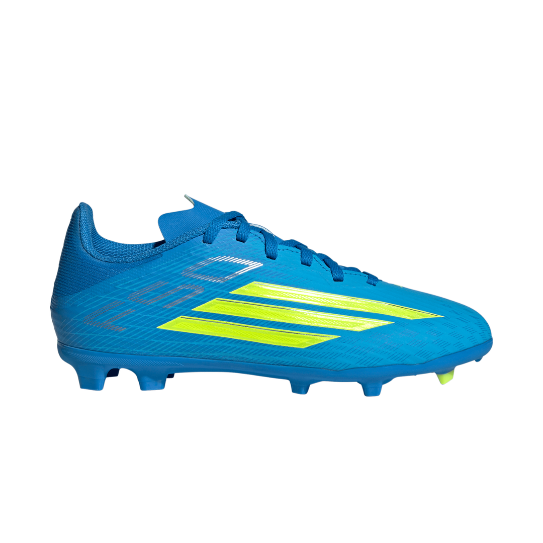 Kids F50 League FG/MG - Lucid Ray Blue / Team Solar Yellow / Lucid Aquamarine by adidas at NUMBER 10 - Buy Now!