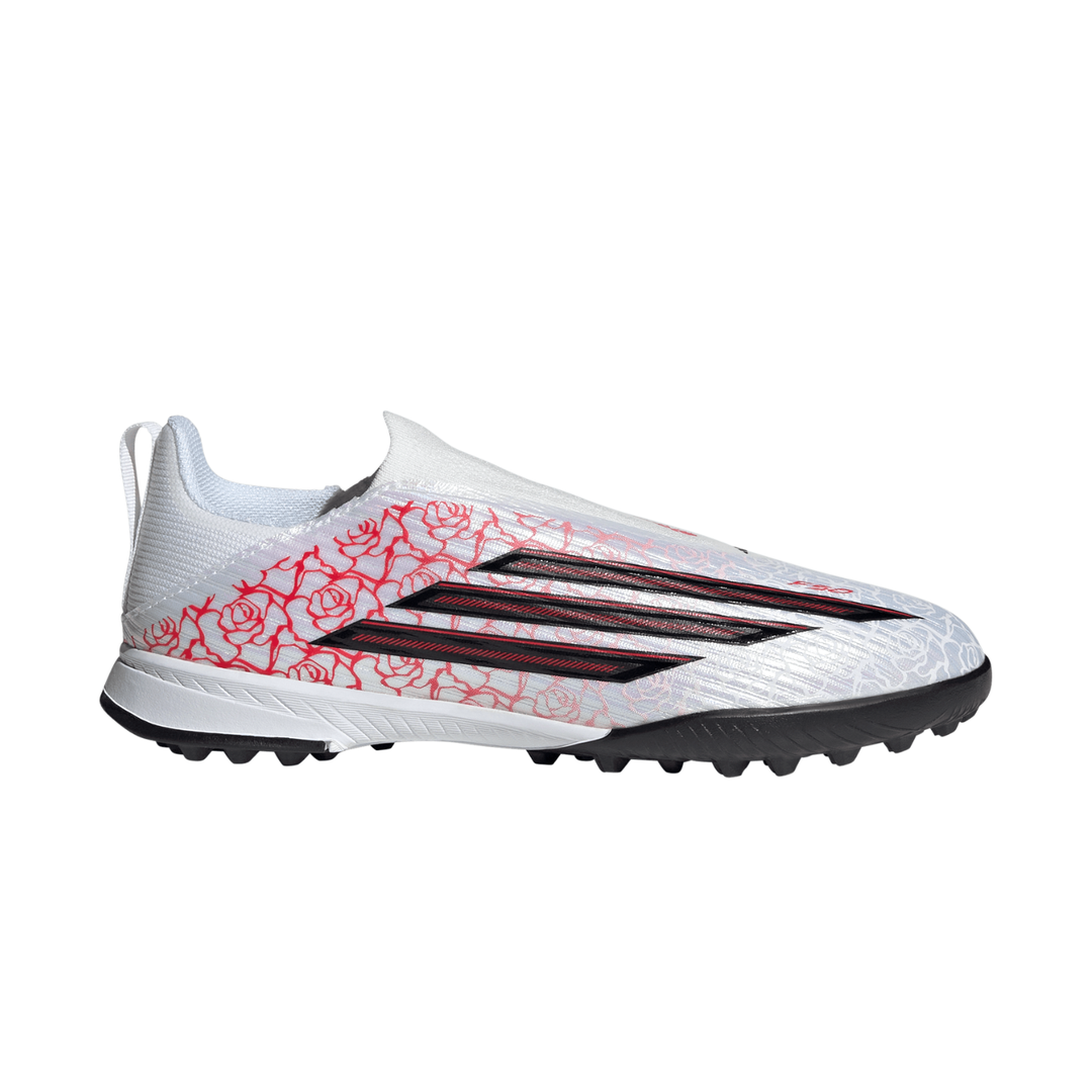 Kids F50 League LL TF ‘LY’ - Footwear White/Core Black/Lucid Red by adidas at NUMBER 10 - Buy Now!