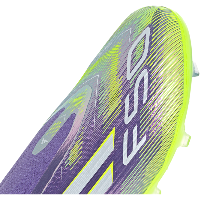 Kids F50 LL Elite FG - Purple Rush/Cloud White/Lucid Lemon