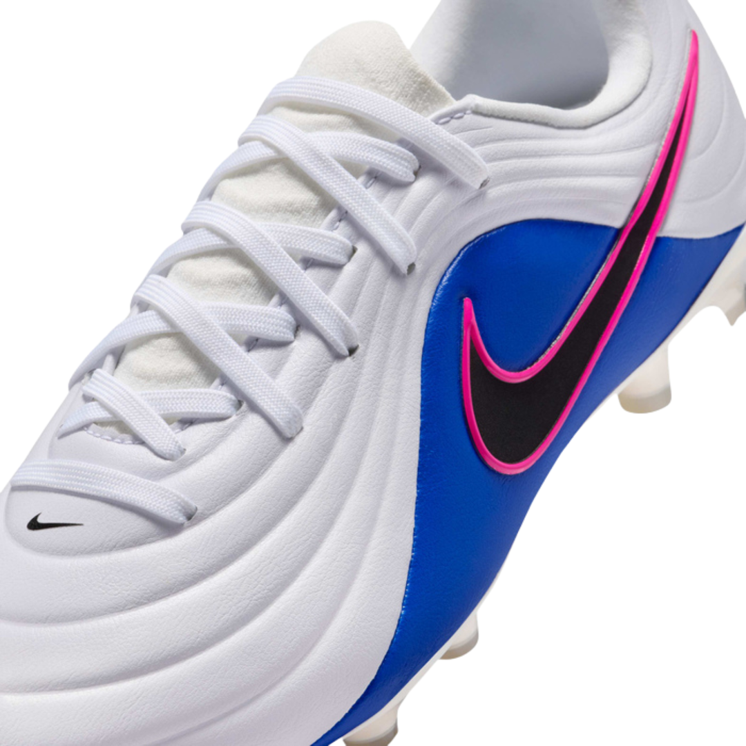 Jr Tiempo Maestro Academy FG/MG - White/Racer Blue/Pink Blast/Black by Nike at NUMBER 10 - Buy Now!
