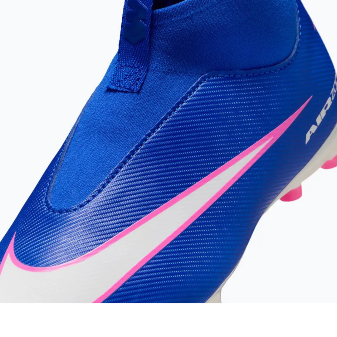 Jr Zoom Superfly 10 Academy FG/MG - Racer Blue/White