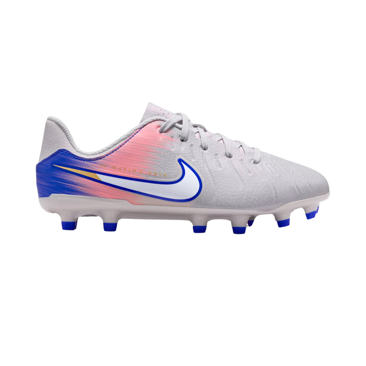 Jr Tiempo Legend 10 Academy FG/MG NU2 - Vast Grey/Racer Blue by Nike at NUMBER 10 - Buy Now!