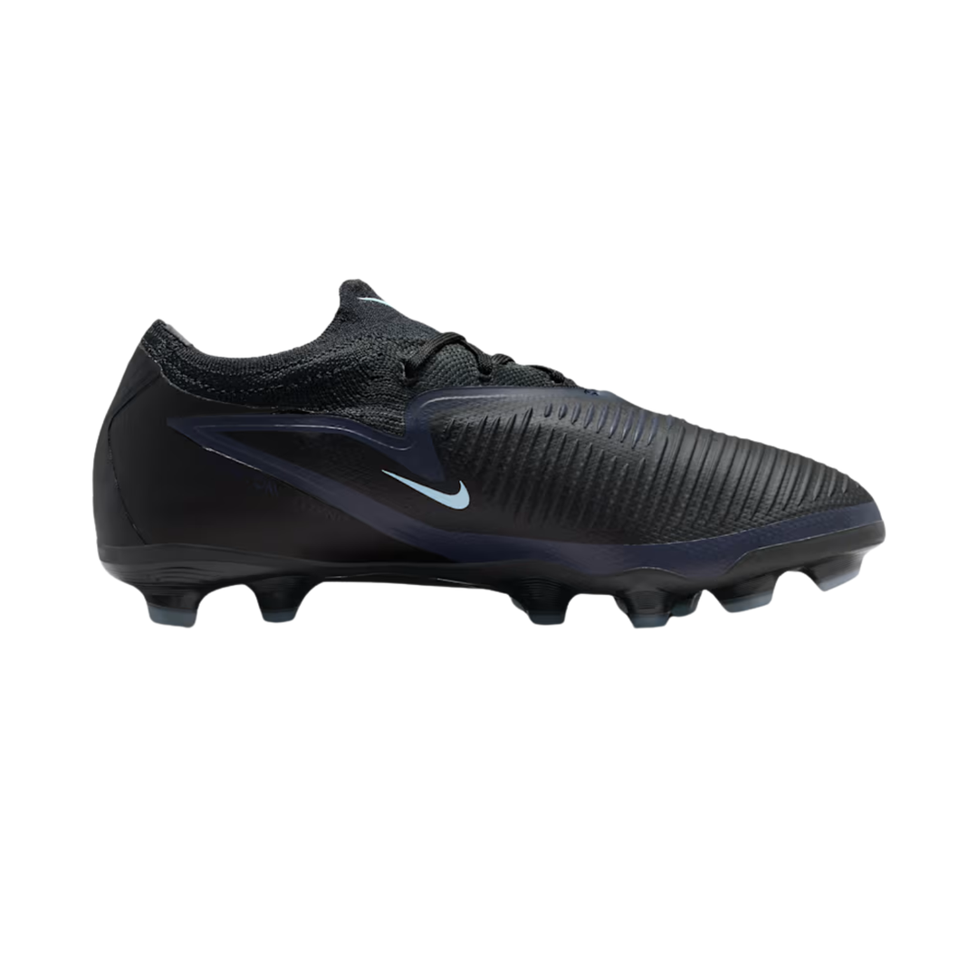 Jr Phantom 6 Low Pro FG/MG - Black/Black by Nike at NUMBER 10 - Buy Now!