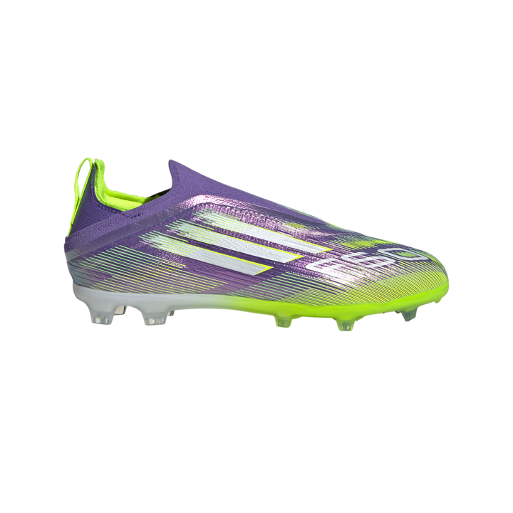 Kids F50 LL Elite FG - Purple Rush/Cloud White/Lucid Lemon