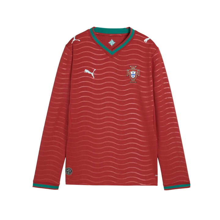 Portugal Youth L/S Stadium Home Shirt 26 by Puma at NUMBER 10 - Buy Now!