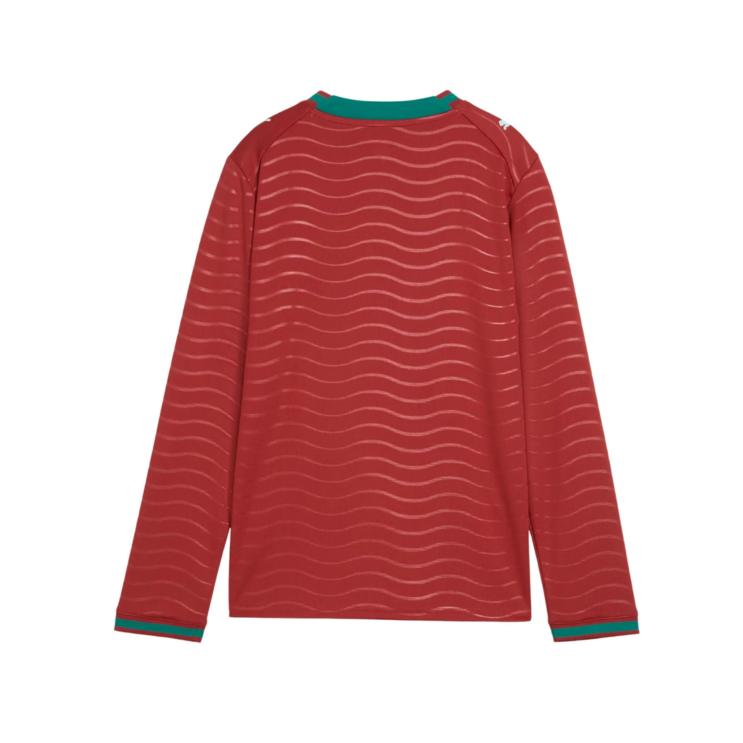 Portugal Youth L/S Stadium Home Shirt 26 by Puma at NUMBER 10 - Buy Now!