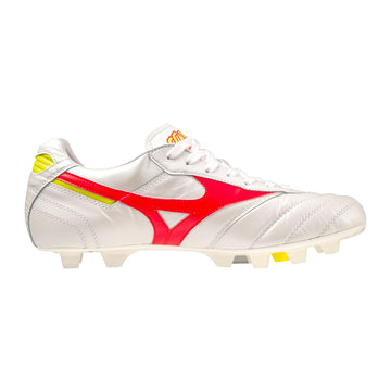 Morelia II Japan MD - White/Fiery Coral/Bolt – NUMBER 10