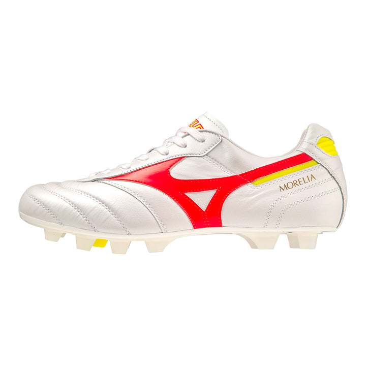 Morelia II Japan MD - White/Fiery Coral/Bolt - Mizuno - NUMBER 10
