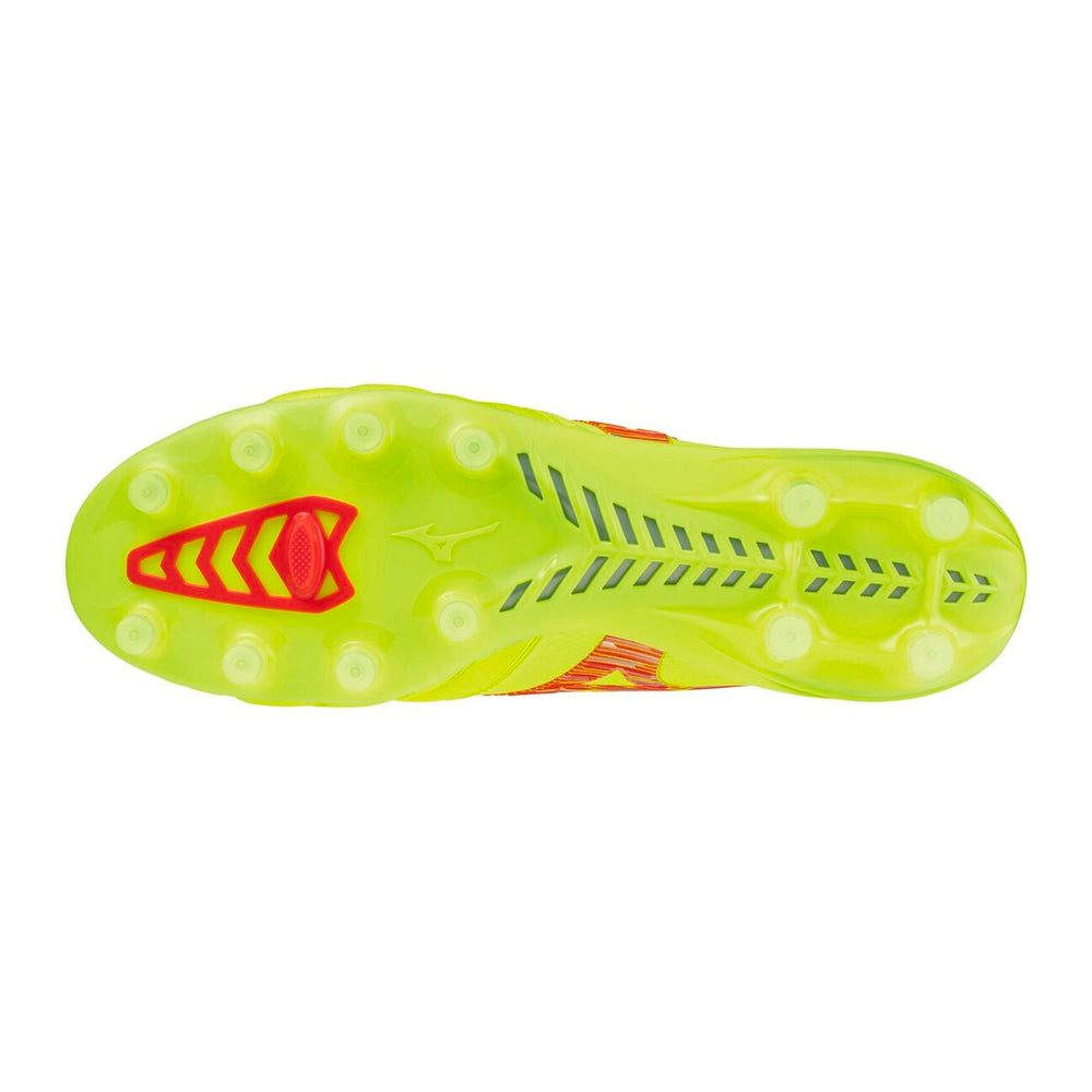 Morelia Neo IV β Japan - Safety Yellow/Ferry Coral/Safety Yellow - Mizuno - NUMBER 10