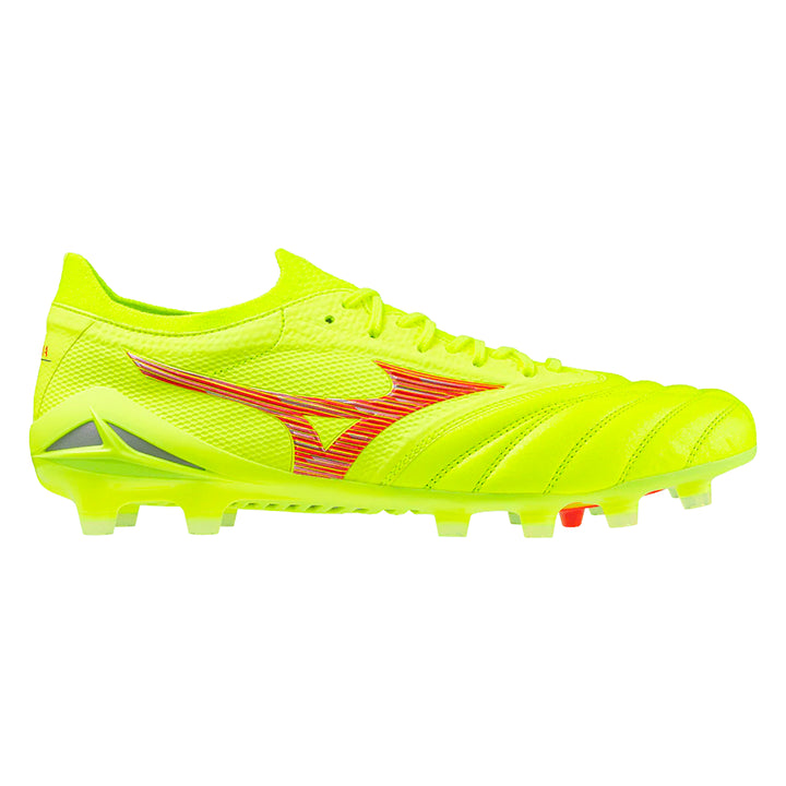 Morelia Neo IV β Japan - Safety Yellow/Ferry Coral/Safety Yellow - Mizuno - NUMBER 10
