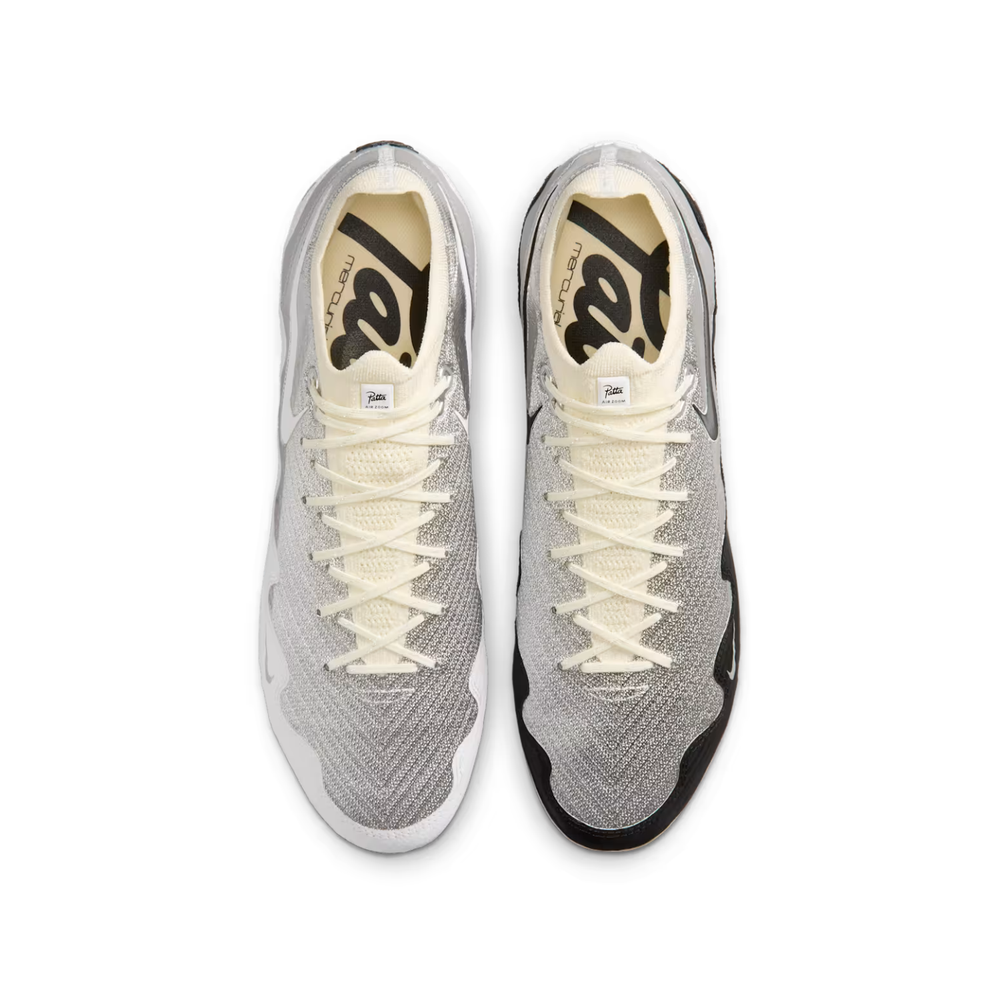 Zoom Vapor 16 Elite FG x Patta - Chrome/Black/White by Nike at NUMBER 10 - Buy Now!