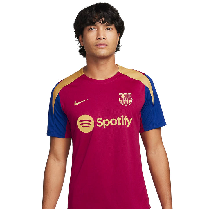 FC Barcelona Strike Shirt 23/24 - Noble Red/Deep Royal Blue/Club Gold - Nike - NUMBER 10